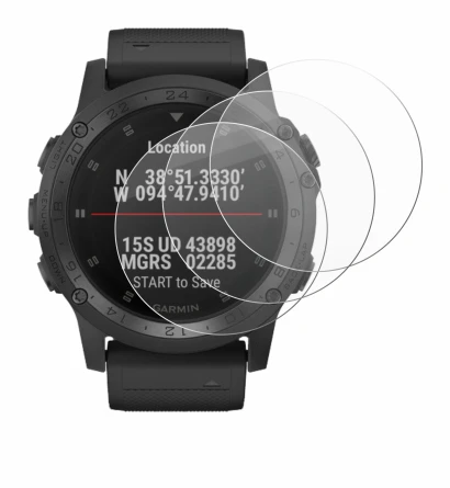 Abbildung des Geräts Garmin Tactix Charlie mit einer Vielzahl des Displayschutzes.
