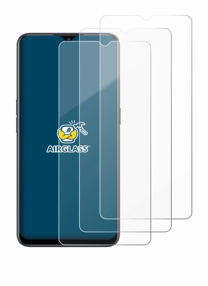 Abbildung des Geräts Oppo Find X2 Lite mit einer Vielzahl des Displayschutzes.