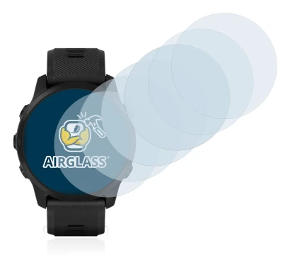 Abbildung des Geräts Garmin Forerunner 945 LTE mit einer Vielzahl des Displayschutzes.