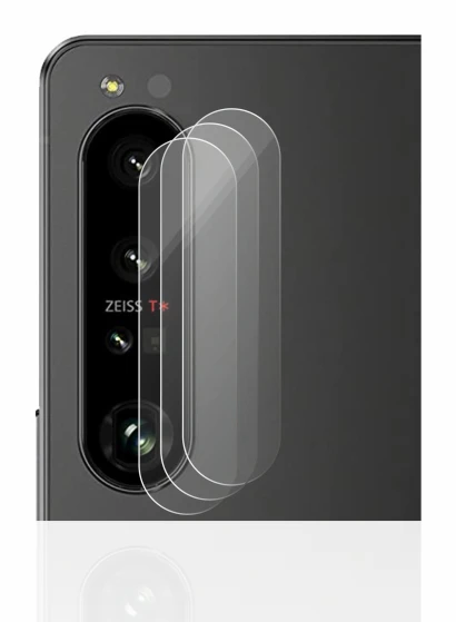 Abbildung des Geräts Sony Xperia 1 IV (NUR Kameraschutz) mit einer Vielzahl des Displayschutzes.