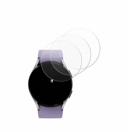 Abbildung des Geräts Samsung Galaxy Watch 5 (40mm) mit einer Vielzahl des Displayschutzes.