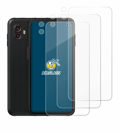 Abbildung des Geräts Samsung Galaxy Xcover 6 Pro (Display+Kamera) mit einer Vielzahl des Displayschutzes.