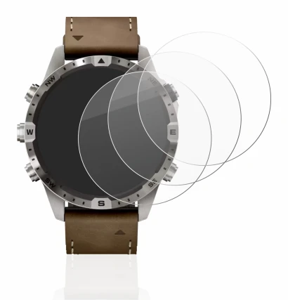 Abbildung des Geräts Garmin Marq Adventurer (Gen 2) mit einer Vielzahl des Displayschutzes.