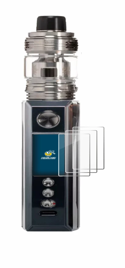 Abbildung des Geräts Voopoo Drag M100S mit einer Vielzahl des Displayschutzes.