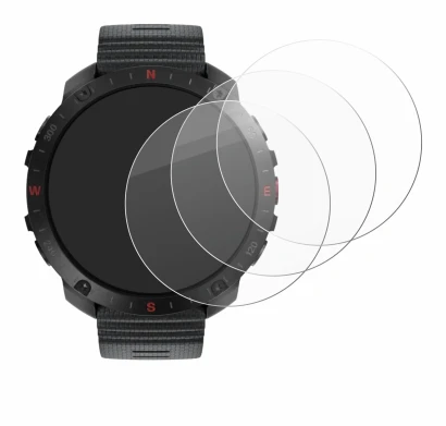 Abbildung des Geräts Polar Grit X2 Pro mit einer Vielzahl des Displayschutzes.