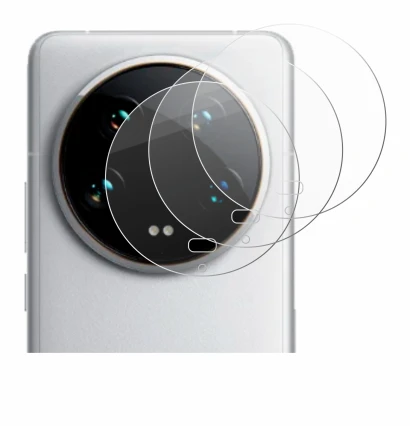 Abbildung des Geräts Xiaomi 14 Ultra (NUR Kameraschutz) mit einer Vielzahl des Displayschutzes.