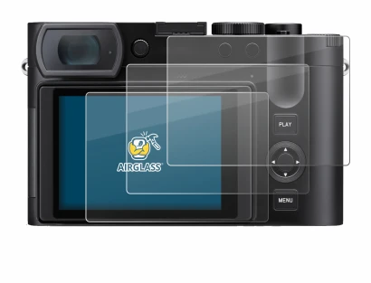Abbildung des Geräts Leica Q3 43 mit einer Vielzahl des Displayschutzes.