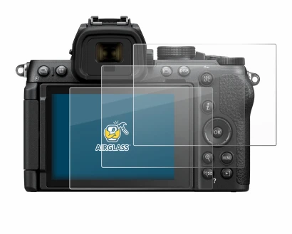 Abbildung des Geräts Nikon Z50 II mit einer Vielzahl des Displayschutzes.
