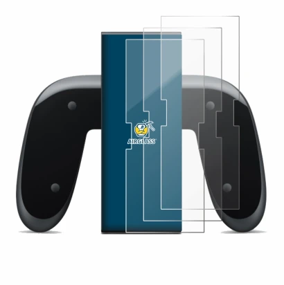 Abbildung des Geräts Nintendo Switch 2 Joy-Con 2-Holder mit einer Vielzahl des Displayschutzes.