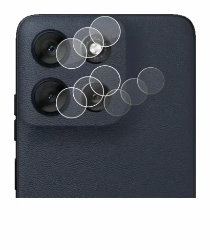 Abbildung des Geräts Motorola Moto G56 (NUR Kameraschutz) mit einer Vielzahl des Displayschutzes.