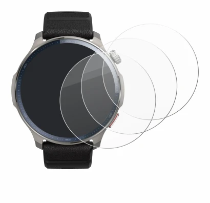 Abbildung des Geräts Huami Amazfit Balance 2 mit einer Vielzahl des Displayschutzes.