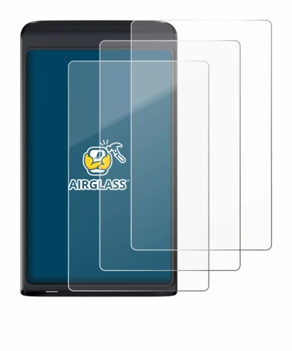 Abbildung des Geräts Vasco Translator Q1 mit einer Vielzahl des Displayschutzes.