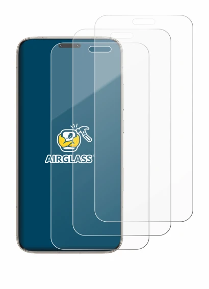 Abbildung des Geräts Honor Magic 8 Pro mit einer Vielzahl des Displayschutzes.