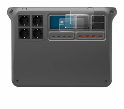 Abbildung des Geräts DJI Power 2000 mit einer Vielzahl des Displayschutzes.