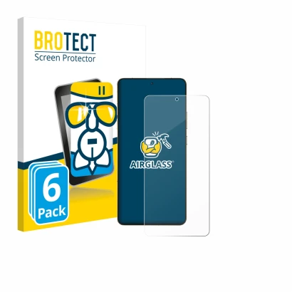 Vorderseite einer Produktverpackung mit dem Markenlogo BROTECT. Daneben ist das Gerät Motorola Signature 165 mit dem zugehörig