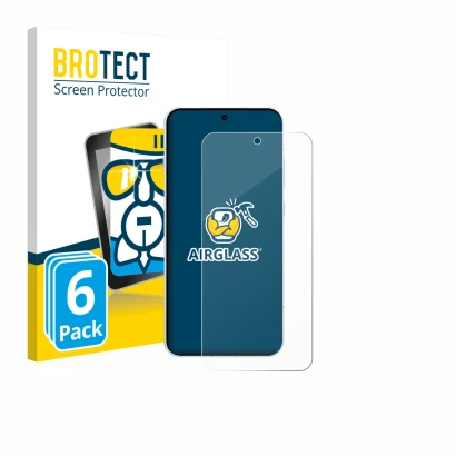 Vorderseite einer Produktverpackung mit dem Markenlogo BROTECT. Daneben ist das Gerät Oppo Find X8s mit dem zugehörigen Displa