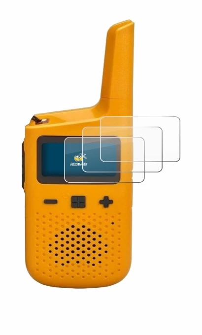 Abbildung des Geräts Motorola Talkabout T72 mit einer Vielzahl des Displayschutzes.