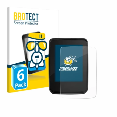 Vorderseite einer Produktverpackung mit dem Markenlogo BROTECT. Daneben ist das Gerät Giant RideDash Evo 2 mit dem zugehörigen