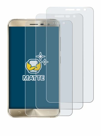 Abbildung des Geräts ASUS ZenFone 3 ZE552KL mit einer Vielzahl des Displayschutzes.