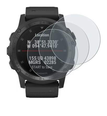 Abbildung des Geräts Garmin Tactix Charlie mit einer Vielzahl des Displayschutzes.