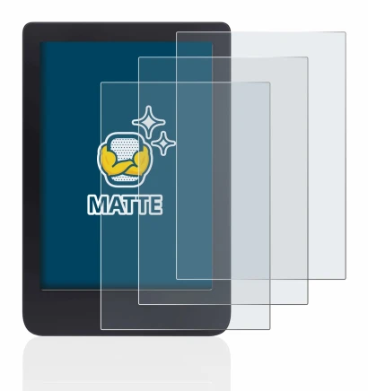 Abbildung des Geräts Tolino Shine 3 mit einer Vielzahl des Displayschutzes.