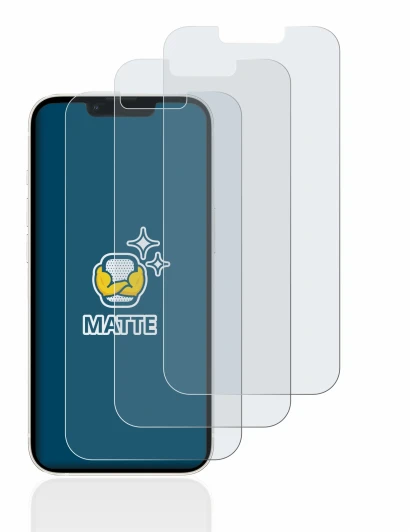 Abbildung des Geräts Apple iPhone 13 mit einer Vielzahl des Displayschutzes.