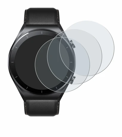 Abbildung des Geräts Xiaomi Watch S1 mit einer Vielzahl des Displayschutzes.
