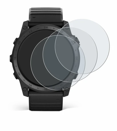 Abbildung des Geräts Garmin Tactix 7 Pro mit einer Vielzahl des Displayschutzes.