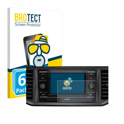 Vorderseite einer Produktverpackung mit dem Markenlogo BROTECT. Daneben ist das Gerät Volkswagen Crafter Composition Colour 20