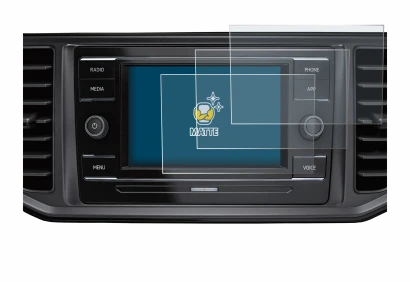 Abbildung des Geräts Volkswagen Crafter Composition Colour 2022 mit einer Vielzahl des Displayschutzes.