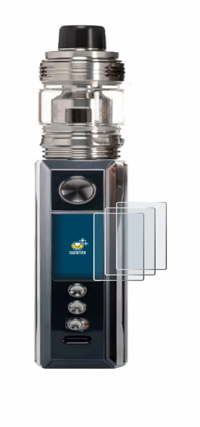 Abbildung des Geräts Voopoo Drag M100S mit einer Vielzahl des Displayschutzes.