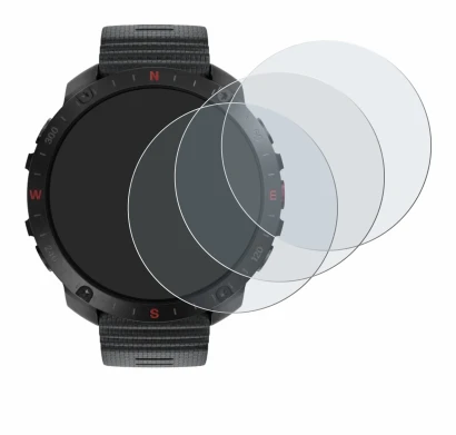 Abbildung des Geräts Polar Grit X2 Pro mit einer Vielzahl des Displayschutzes.