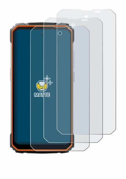 Abbildung des Geräts Blackview BV8100 mit einer Vielzahl des Displayschutzes.