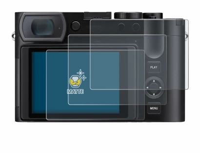 Abbildung des Geräts Leica Q3 43 mit einer Vielzahl des Displayschutzes.