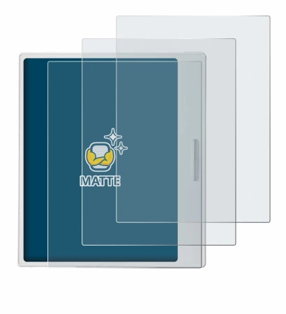 Abbildung des Geräts Boox Go Color 7 White Edition mit einer Vielzahl des Displayschutzes.