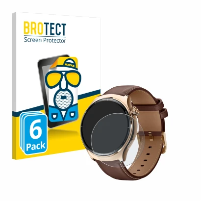 Vorderseite einer Produktverpackung mit dem Markenlogo BROTECT. Daneben ist das Gerät Xiaomi Mibro Lite 3 Pro mit dem zugehöri