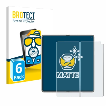 Vorderseite einer Produktverpackung mit dem Markenlogo BROTECT. Daneben ist das Gerät Huawei Mate X6 (Inneres Display) mit dem