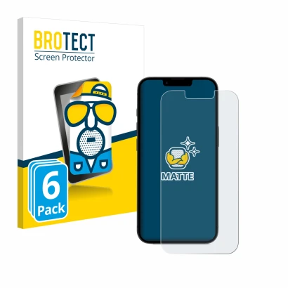 Vorderseite einer Produktverpackung mit dem Markenlogo BROTECT. Daneben ist das Gerät Apple iPhone 16e mit dem zugehörigen Dis