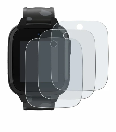 Abbildung des Geräts Xplora XGO3 (2. Gen.) mit einer Vielzahl des Displayschutzes.