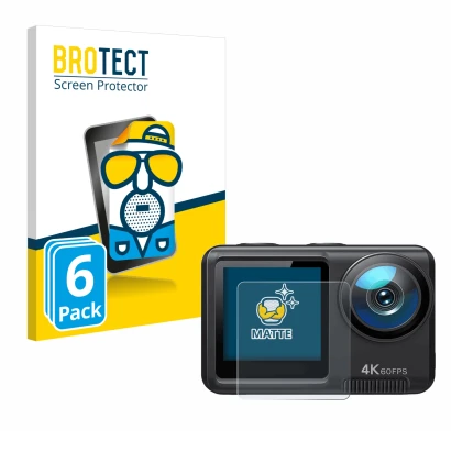 Vorderseite einer Produktverpackung mit dem Markenlogo BROTECT. Daneben ist das Gerät Wolfang GA420 mit dem zugehörigen Displa