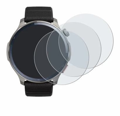 Abbildung des Geräts Huami Amazfit Balance 2 mit einer Vielzahl des Displayschutzes.