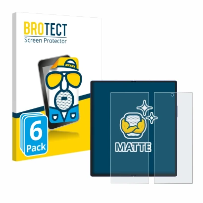 Vorderseite einer Produktverpackung mit dem Markenlogo BROTECT. Daneben ist das Gerät Samsung Galaxy Z Fold 7 (Inneres Display