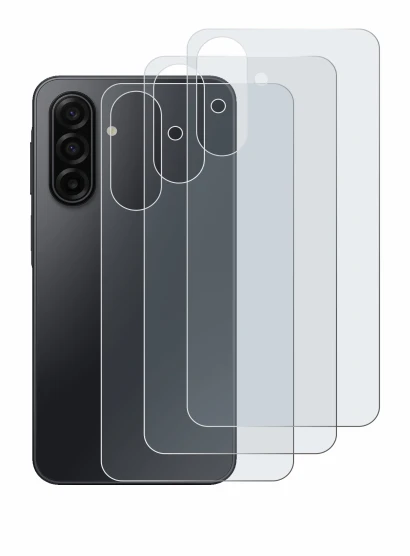 Abbildung des Geräts Samsung Galaxy A17 5G (Rückseite) mit einer Vielzahl des Displayschutzes.