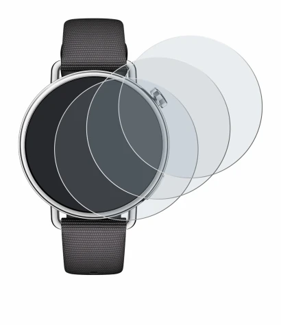 Abbildung des Geräts Xiaomi Watch S4 (41 mm) mit einer Vielzahl des Displayschutzes.