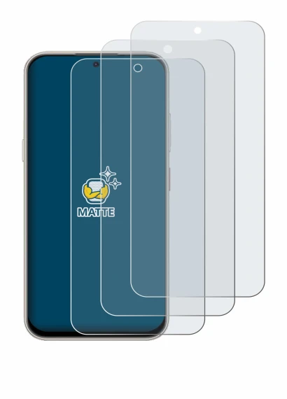 Abbildung des Geräts Nubia V80 Pro mit einer Vielzahl des Displayschutzes.