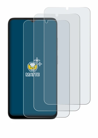 Abbildung des Geräts Doogee Note 56X Pro mit einer Vielzahl des Displayschutzes.