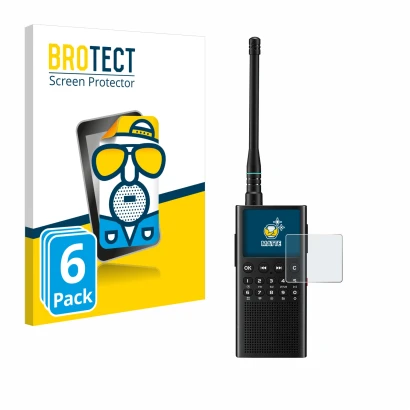 Vorderseite einer Produktverpackung mit dem Markenlogo BROTECT. Daneben ist das Gerät Choyong WT2 mit dem zugehörigen Displays