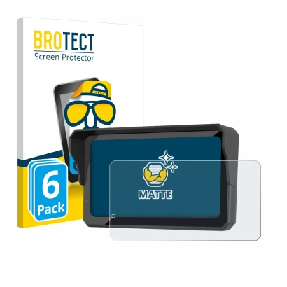 Vorderseite einer Produktverpackung mit dem Markenlogo BROTECT. Daneben ist das Gerät Carpuride W602S Pro mit dem zugehörigen 