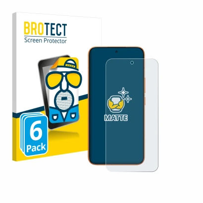 Vorderseite einer Produktverpackung mit dem Markenlogo BROTECT. Daneben ist das Gerät Xiaomi Redmi Turbo 5 Max mit dem zugehör