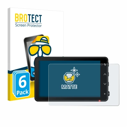 Vorderseite einer Produktverpackung mit dem Markenlogo BROTECT. Daneben ist das Gerät Garmin Catalyst 2 mit dem zugehörigen Di